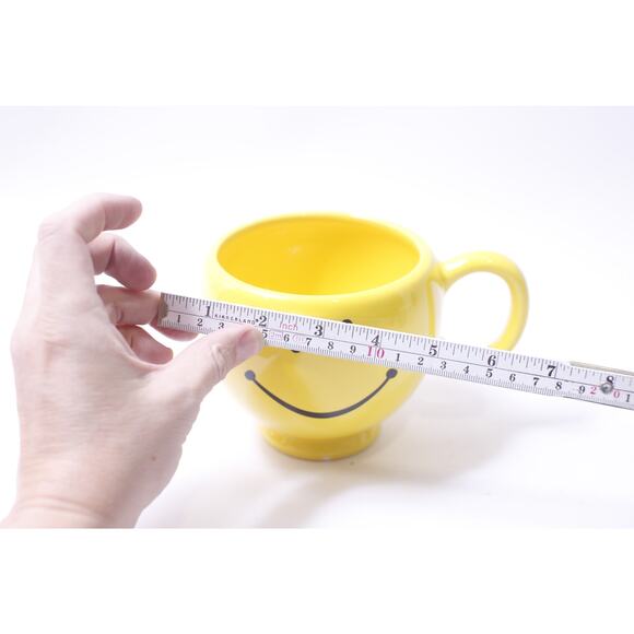 Teleflora Gift, 1960s Style, Yellow Mug, Smiley Face Kitchen Decor, Collectible - Picture 4 of 4